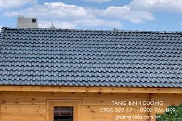 Ngói sóng Inari màu xanh đẹp mắt