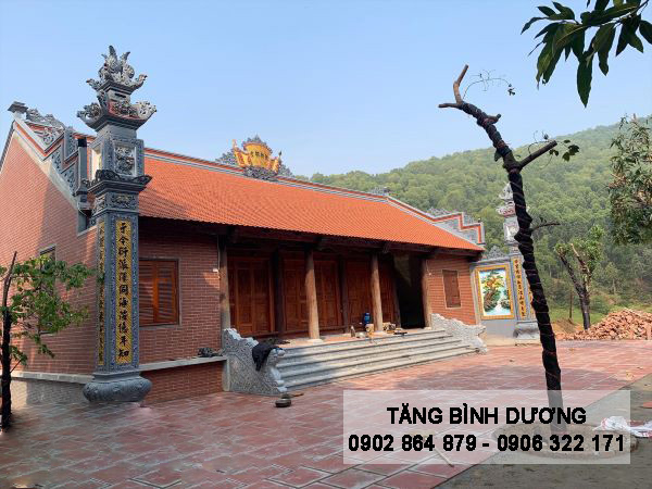 Nhà thờ tổ sử dụng gạch thẻ đỏ Đất Việt