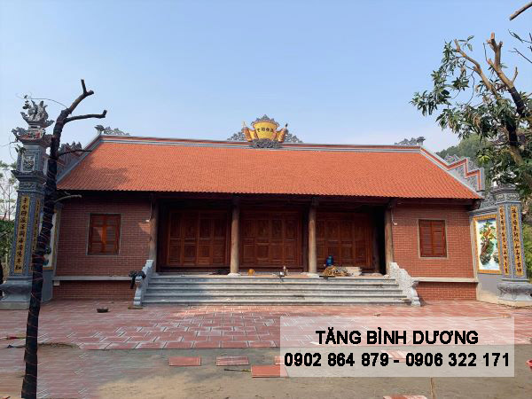 Nhà thờ tổ sử dụng gạch thẻ đỏ Đất Việt