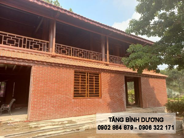 Gạch thẻ đỏ Đát Việt tạo màu sắc tươi đẹp cho ngôi nhà