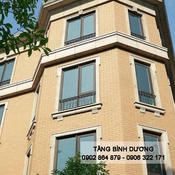 Khách sạn ốp tường bằng gạch thẻ kem