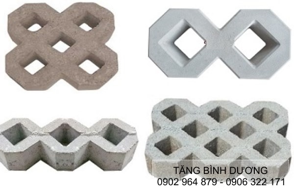 Gạch trồng cỏ nhiều kích thước khác nhau Gạch trồng cỏ nhiều kích thước khác nhau