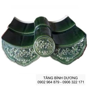 Ngói Viền Hoa Cúc Xanh