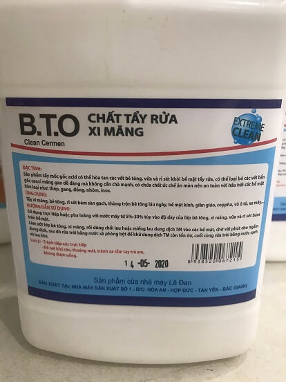 Chất tẩy rửa Xi Măng B.TO Clean Cermen