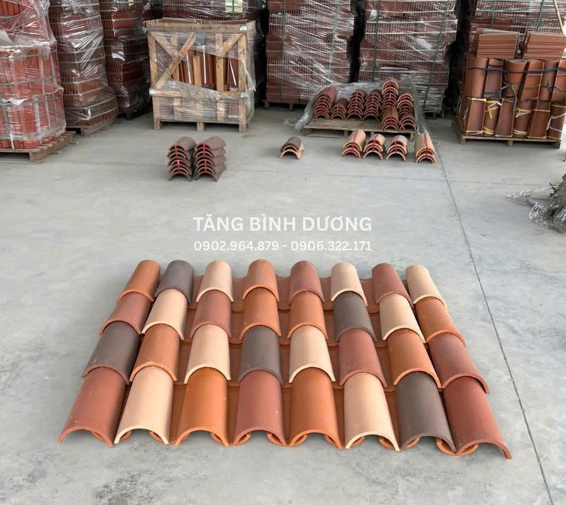 Ngói có sự đa dạng màu sắc