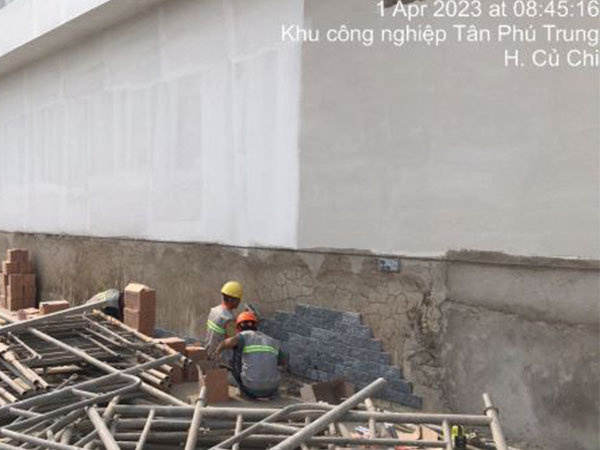 Đá Bóc đen Giao Tới Công Trình Khu Công Nghiệp Tân Phú Trung