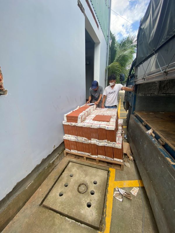 Gạch Đất Việt tại công trình