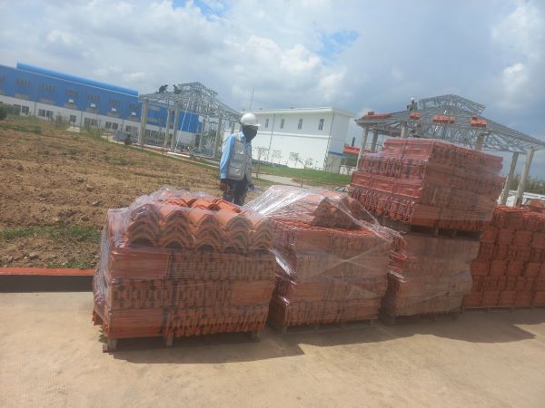 Công trình khu công nghiệp Thành Công sử dụng ngói Đất Việt