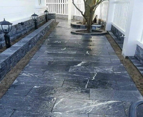 Sản phẩm được ốp chân tường, lát sân, ốp bồn hoa