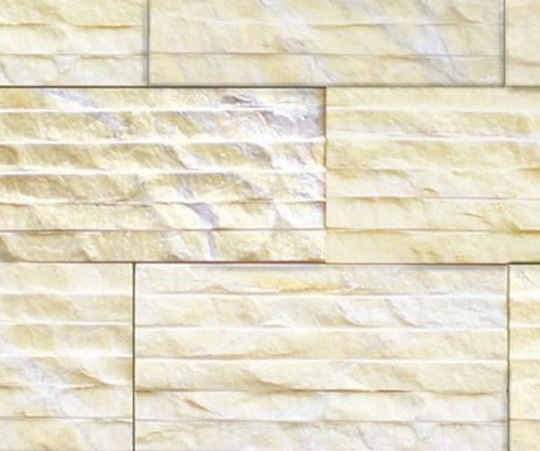 Đá chẻ vàng ốp tường màu vàng tươi sáng