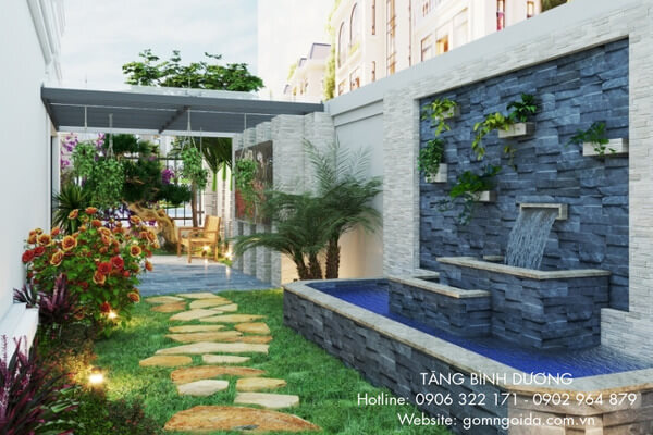 Đá chẻ trắng muối - loại đá chẻ ốp mặt tiền phòng khách được yêu thích nhất hiện nay