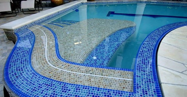 Đá lát bể bơi mosaic