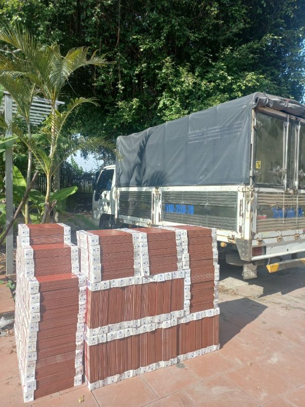 Công trình anh Việt đã nhận được đơn hàng gạch lát cotto Hạ Long