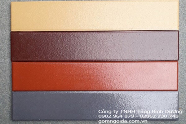 Gạch thẻ đa dạng về màu sắc và phù hợp với gu thẩm mỹ hiện đại