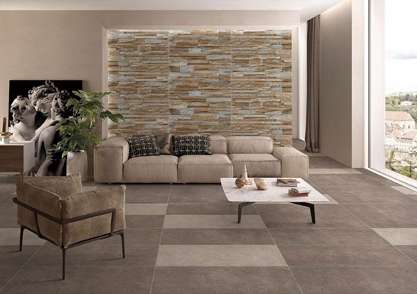 Đá ghép vàng thích hợp với phong cách ấm cúng