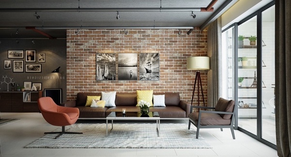 Tường ốp gạch thẻ cổ điển