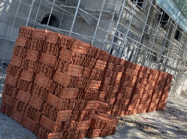 30.000 viên ngói 22 Đất Việt nhập kho Giáo Xứ Đất Đỏ