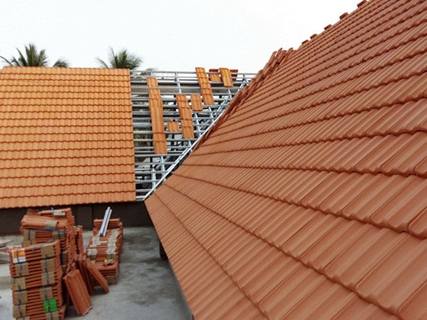 Công trình ngói lượn sóng đẹp