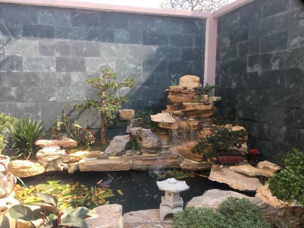 Tường ốp đá tự nhiên chống thấm, chống mốc cực kỳ tốt