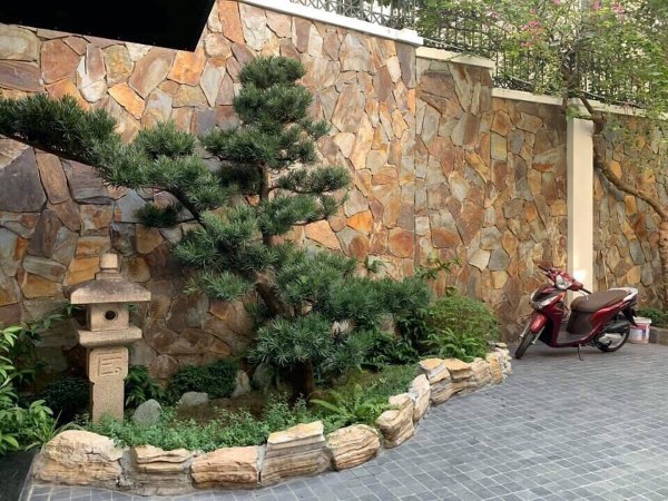 Vẻ đẹp tự nhiên, hài hòa của tường ốp đá rối Lai Châu