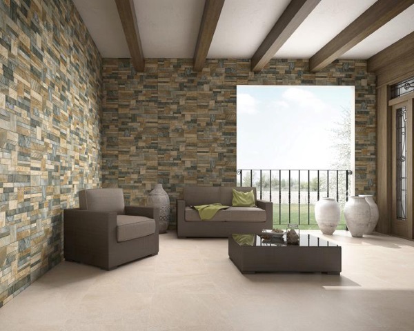 Đá ốp tường trang trí phòng khách