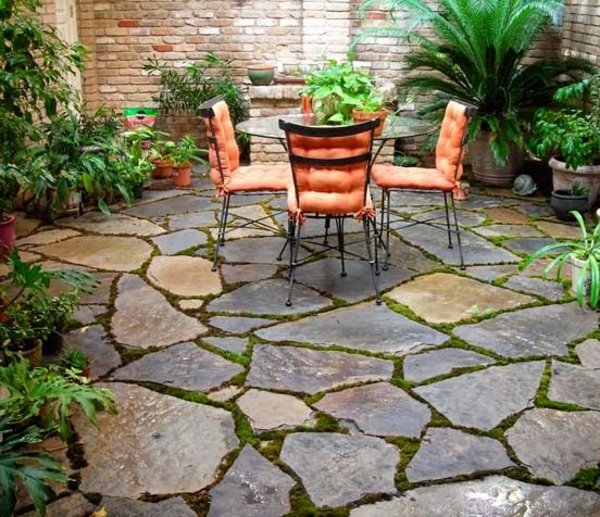 Lát đá sân vườn đẹp bằng đá rối đa sắc Lai Châu