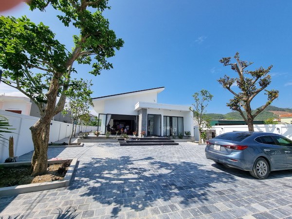 Công trình sử dụng đá xanh lát sân quy mô, hoành tráng