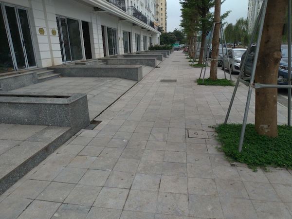 Mẫu đá lát ghi xám băm nhám 30x30cm