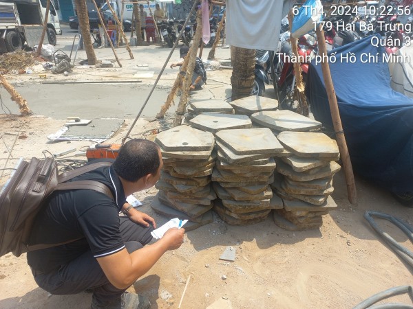 Đá thớt lát sân với kích thước tự do