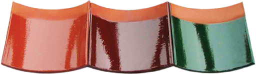 Ngói âm dương tráng men