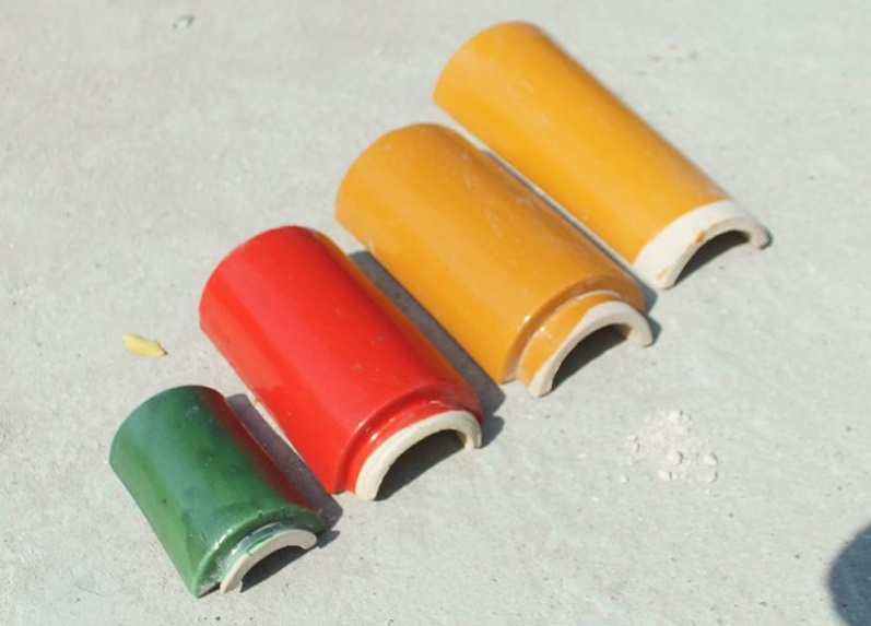 Ngói dương với đa dạng màu sắc và kích thước