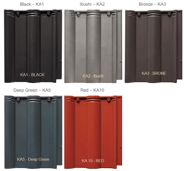 Bảng màu ngói Nhật Bản Kawara