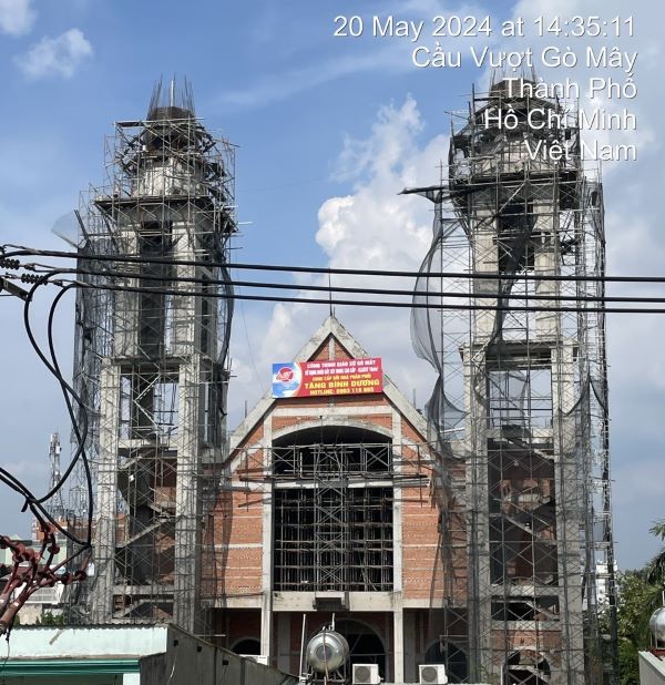 Công trình giáo xứ Gò Mây tại Bình Tân