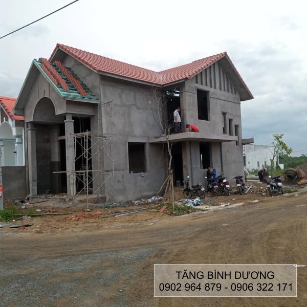 Công trình nhà ở sử dụng ngói màu SCG