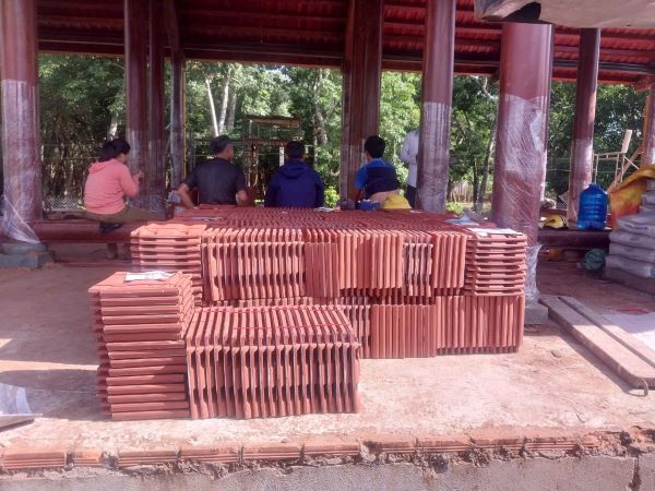 Sản phẩm ngói lợp Classy màu đỏ tại công trình