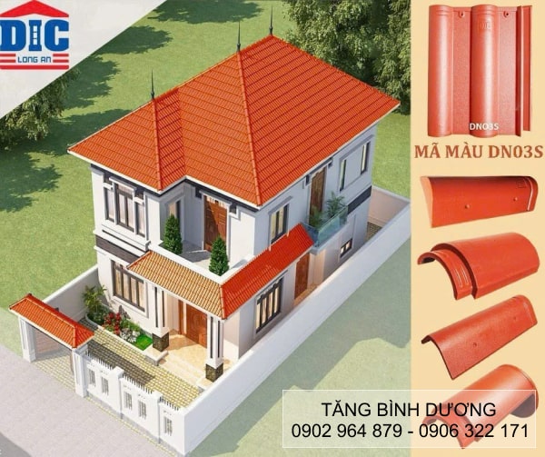 Ngói màu DIC lợp mái nhà