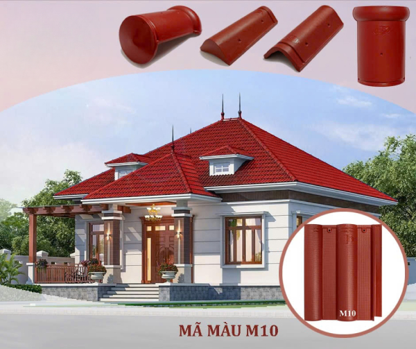 Sử dụng ngói màu DIC lợp mái nhà
