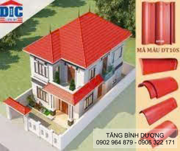 Ngói màu DIC lợp mái nhà