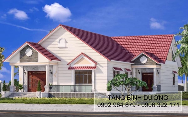 Ngói màu SCG Thái Lan màu đỏ sang trọng