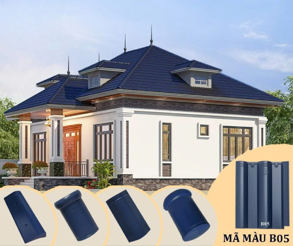 Sử dụng ngói màu DIC lợp mái nhà