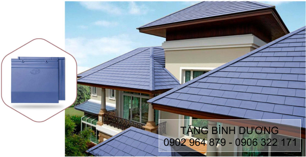 Nhà ở sử dụng ngói màu F08 lợp mái nhà