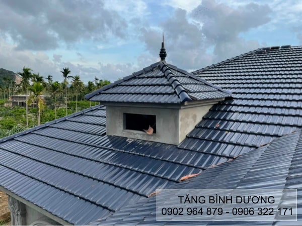 Công trình sử dụng ngói tráng men