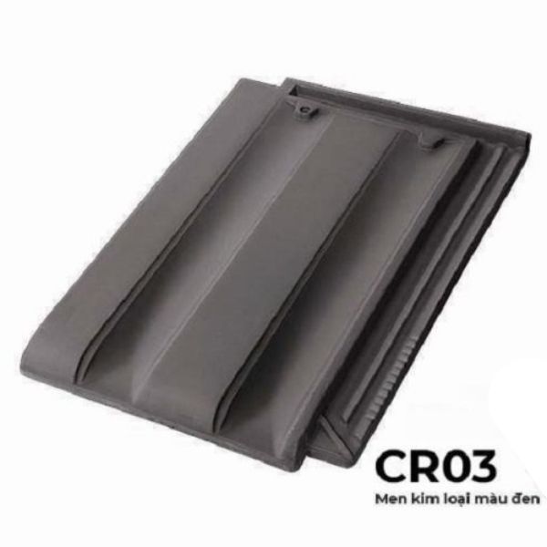 Ngói Euro Type CR03 Kim Loại Màu đen