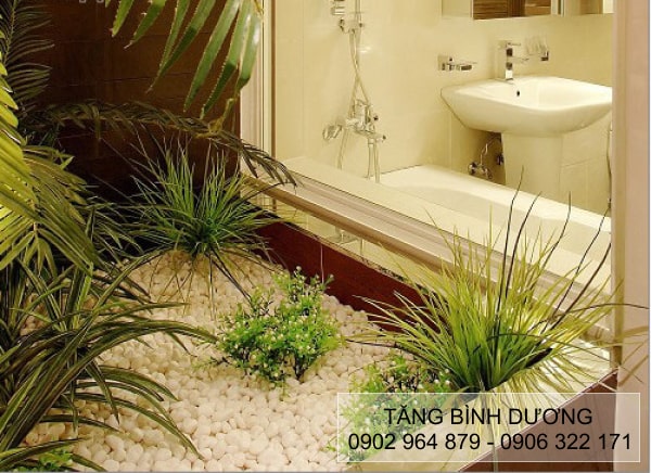 Sử dụng sỏi quay trắng trang trí trong nhà Sử dụng sỏi quay trắng trang trí trong nhà