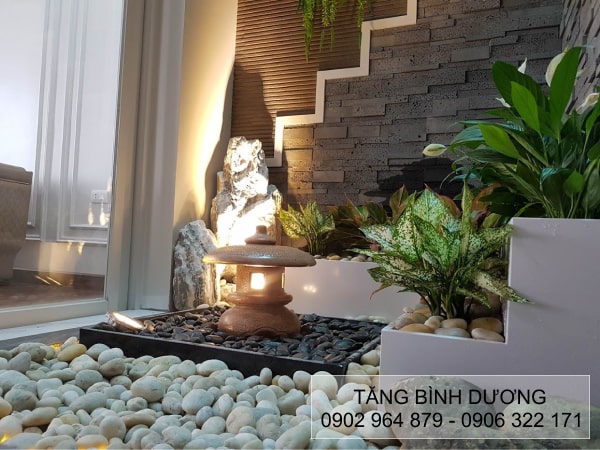 Sử dụng sỏi quay trắng trang trí trong nhà Sử dụng sỏi quay trắng trang trí trong nhà