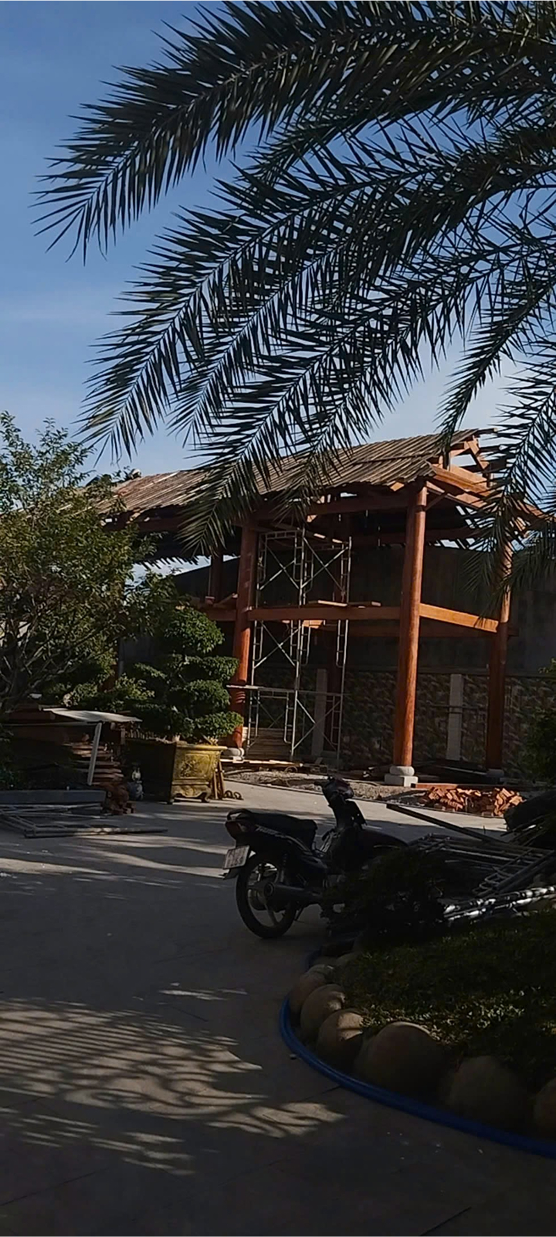 Ngói lợp 22 phục vụ công trình tại Bình Phước