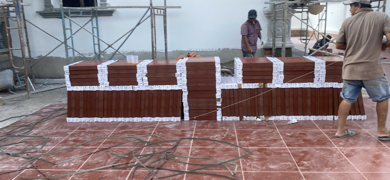 Giao gạch Hạ Long tới công trình ở Đức Lập Tây Ninh