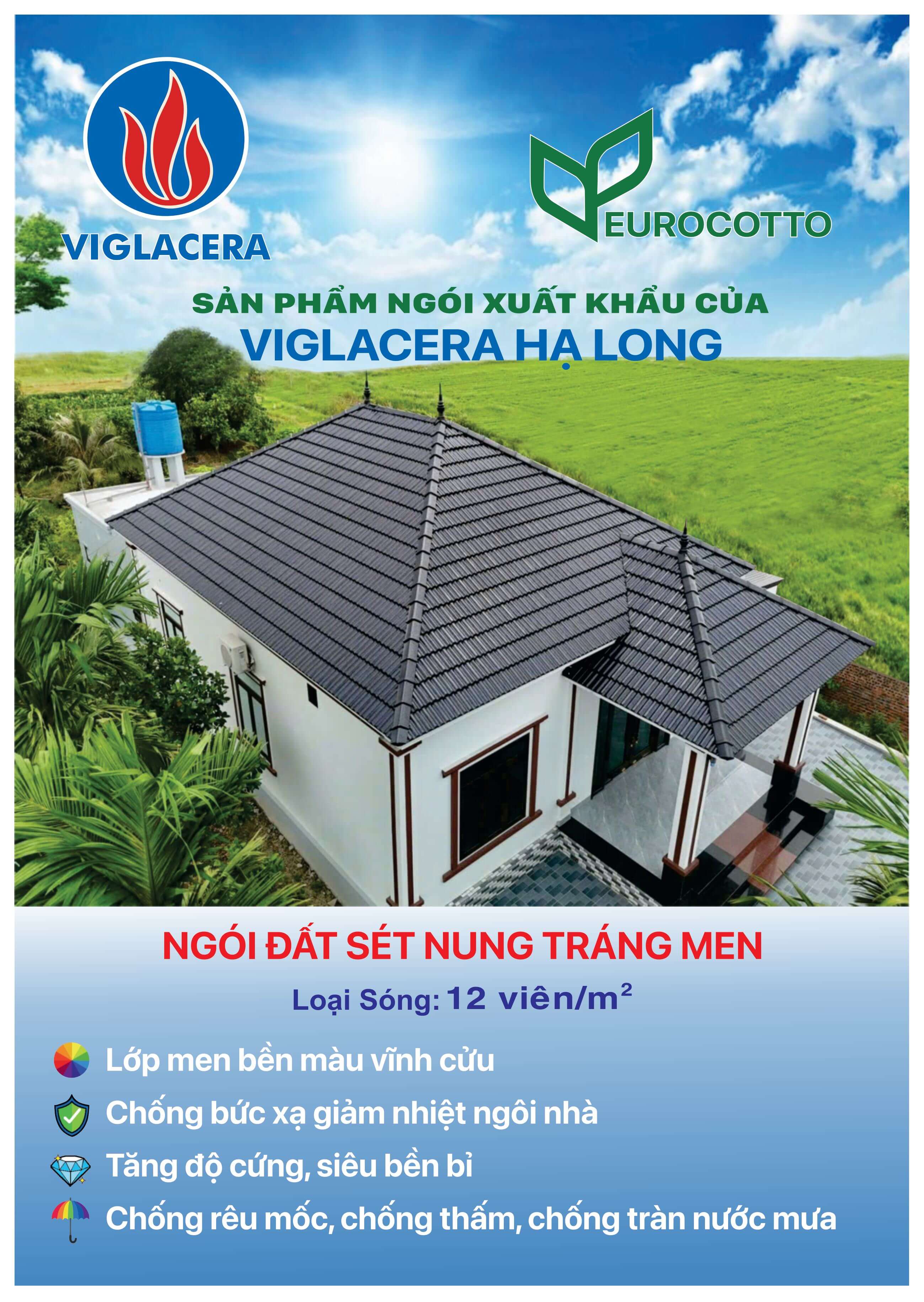 Ngói Viglacera Hạ Long đẹp